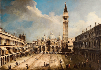 CANALETTO (Giovanni Antonio Canal)_La Plaza de San Marcos en Venecia,  .c. 1723-1724