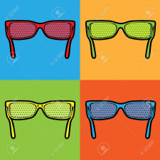 sunglasses lichtenstein pop art