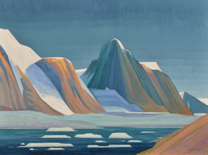 Nicholas Bott - Drifting Glacier Ice - 36 x 48 - OC